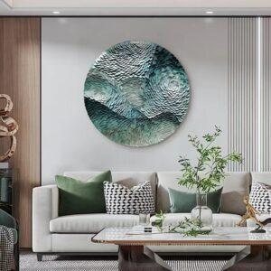 tranh treo tường hình tròn