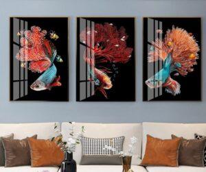 tranh vải canvas decor bếp