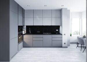 tủ bếp màu trắng hiện đại