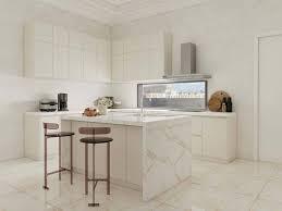tủ bếp màu trắng hiện đại