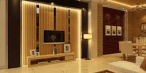 tường ốp gỗ decor